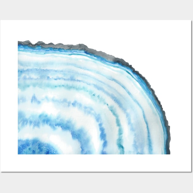 Watercolor geode Wall Art by Sharon Rose Art